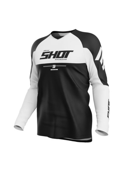 Maillot cross Shot 2026 Draw Private - Blanc