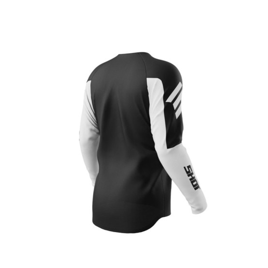 Maillot cross Shot 2026 Draw Private - Blanc