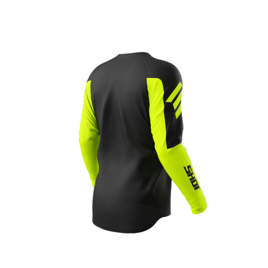 Maillot cross Shot 2026 Draw Private - Jaune fluo