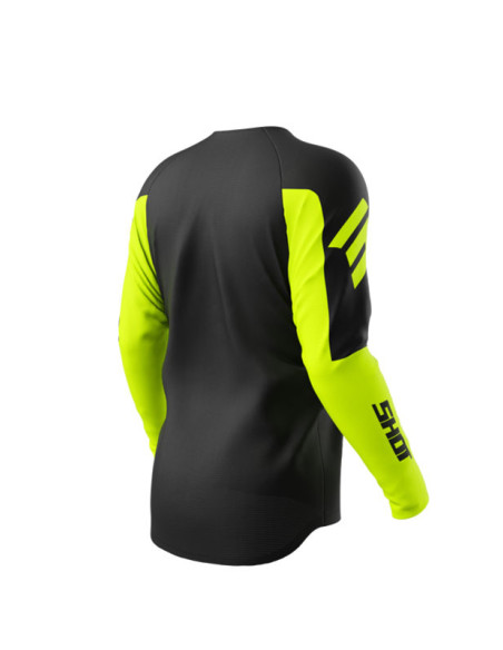 Maillot cross Shot 2026 Draw Private - Jaune fluo