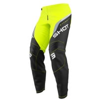 Pantalon cross enfant Shot 2026 Draw Daytona - Jaune fluo