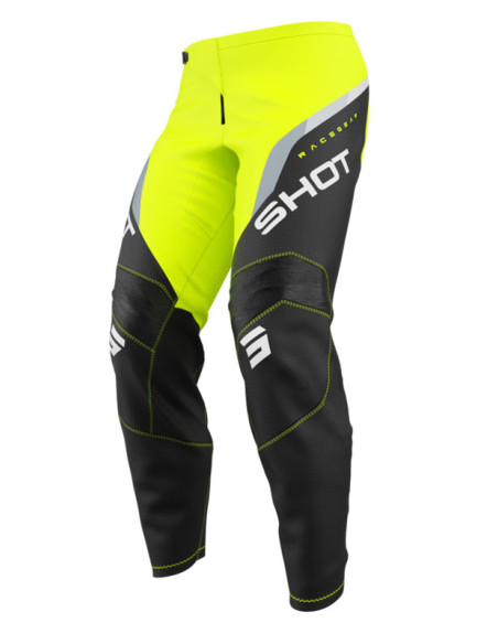 Pantalon cross enfant Shot 2026 Draw Daytona - Jaune fluo