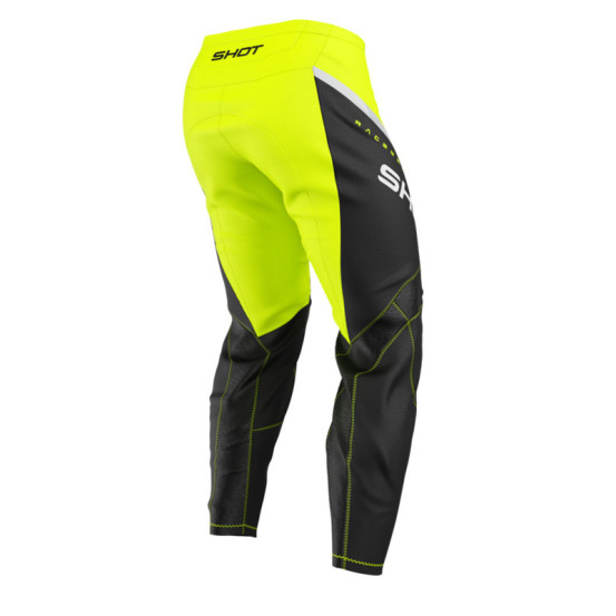Pantalon cross enfant Shot 2026 Draw Daytona - Jaune fluo