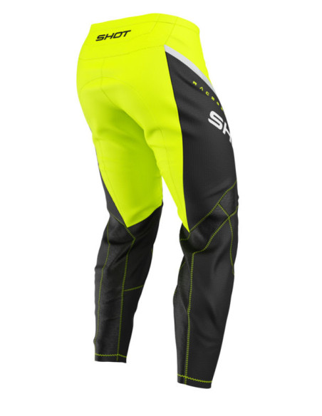 Pantalon cross enfant Shot 2026 Draw Daytona - Jaune fluo