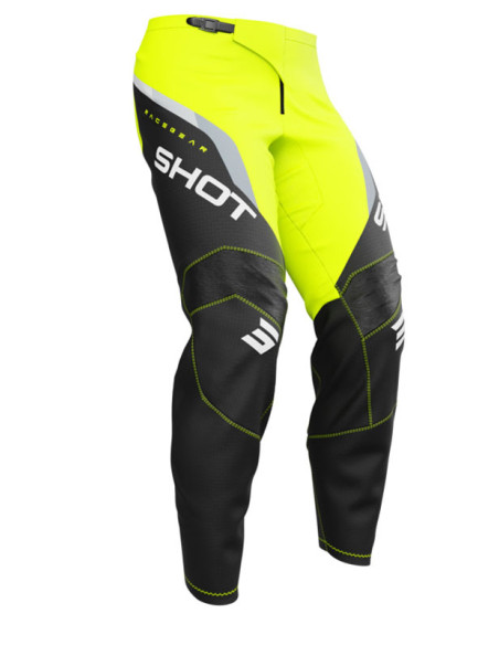 Pantalon cross enfant Shot 2026 Draw Daytona - Jaune fluo