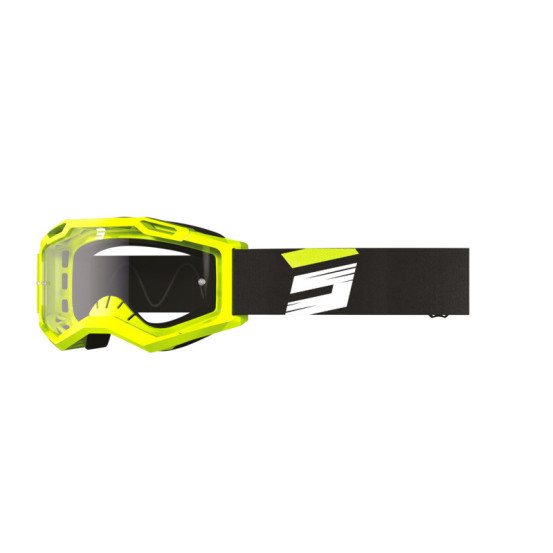 Masque cross Shot Assault 2.0 Claw - Jaune Fluo