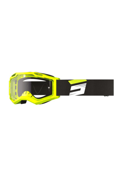 Masque cross Shot Assault 2.0 Claw - Jaune Fluo