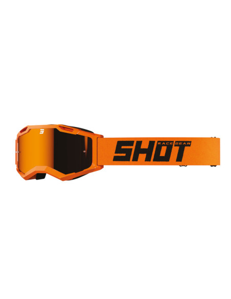 Masque cross Shot Assault 2.0 Solid - Iridium Orange Fluo