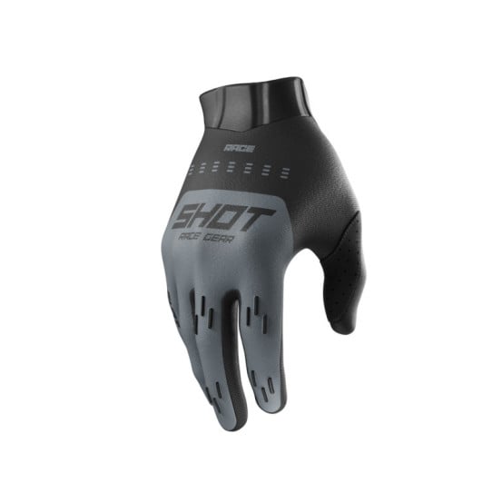 Gants cross Shot Race Evo - Noir Gris