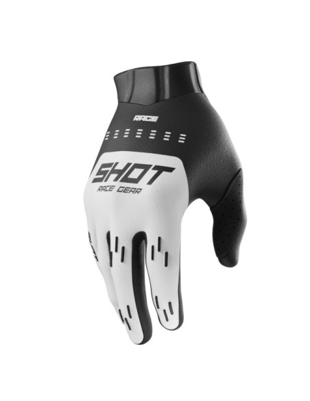 Gants cross enfant Shot Race Evo - Blanc