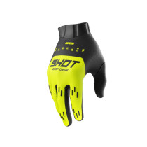 Gants cross enfant Shot Race Evo - Jaune fluo