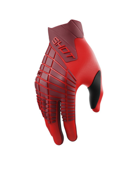 Gants cross Shot Core Max - Rouge