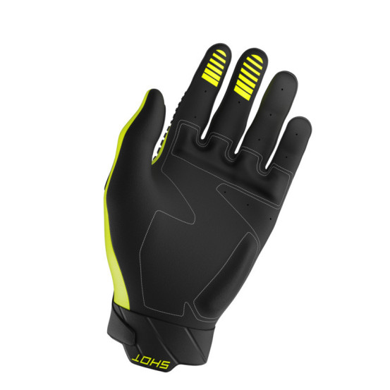 Gants cross Shot Core Max - Jaune fluo