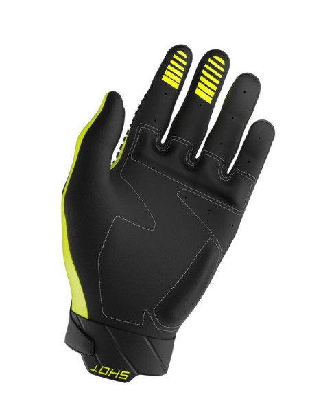 Gants cross Shot Core Max - Jaune fluo