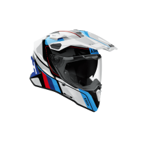 Casque moto adventure Airoh 2026 Commander 2 Skip - Blanc Rouge 2
