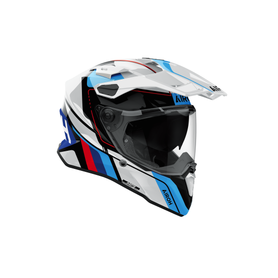 Casque moto adventure Airoh 2026 Commander 2 Skip - Blanc Rouge