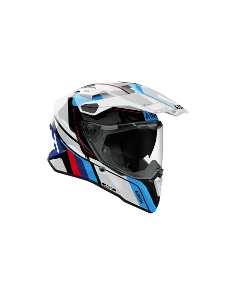 Casque moto adventure Airoh 2026 Commander 2 Skip - Blanc Rouge