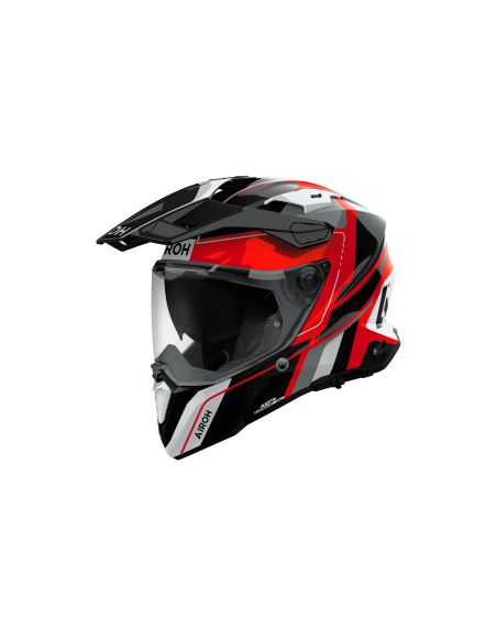 Casque moto adventure Airoh 2026 Commander 2 Skip - Rouge