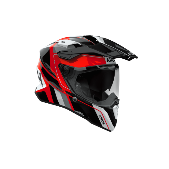 Casque moto adventure Airoh 2026 Commander 2 Skip - Rouge