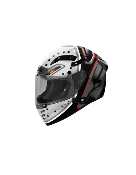Casque moto Airoh 2026 Connor Masker - Gris Rouge