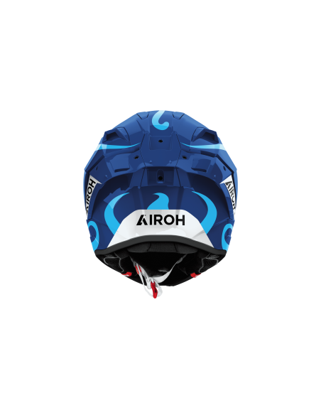 Casque moto Airoh 2026 GP 800 Swain - Bleu Blanc