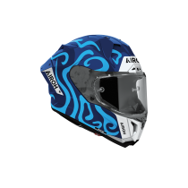 Casque moto Airoh 2026 GP 800 Swain - Bleu Blanc 2