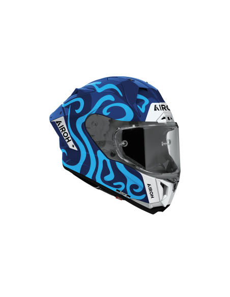 Casque moto Airoh 2026 GP 800 Swain - Bleu Blanc