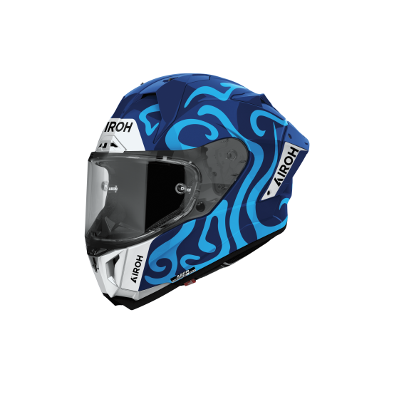 Casque moto Airoh 2026 GP 800 Swain - Bleu Blanc