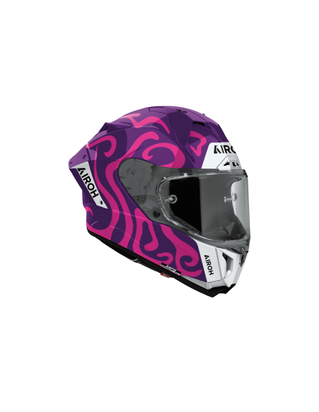 Casque moto Airoh 2026 GP 800 Swain - Violet Blanc
