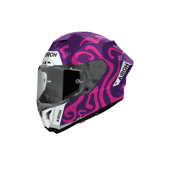 Casque moto Airoh 2026 GP 800 Swain - Violet Blanc