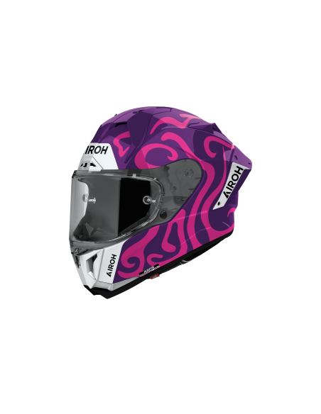 Casque moto Airoh 2026 GP 800 Swain - Violet Blanc