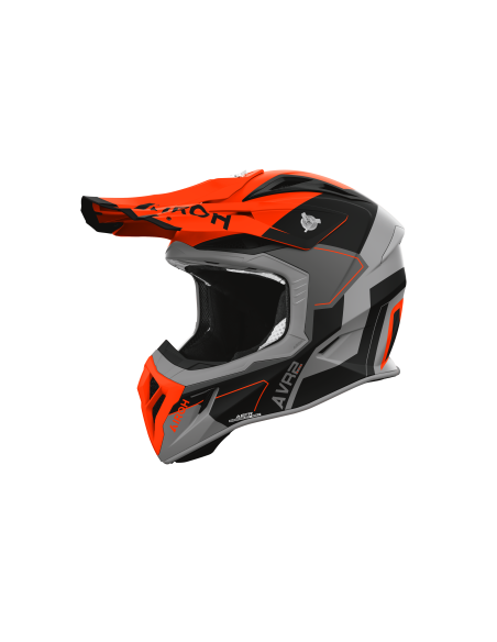 Casque moto cross Airoh 2026 Aviator Ace 2 Shield - Orange