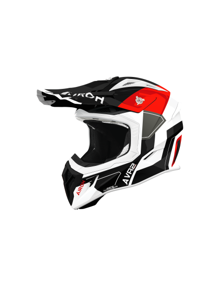 Casque moto cross Airoh 2026 Aviator Ace 2 Shield - Rouge