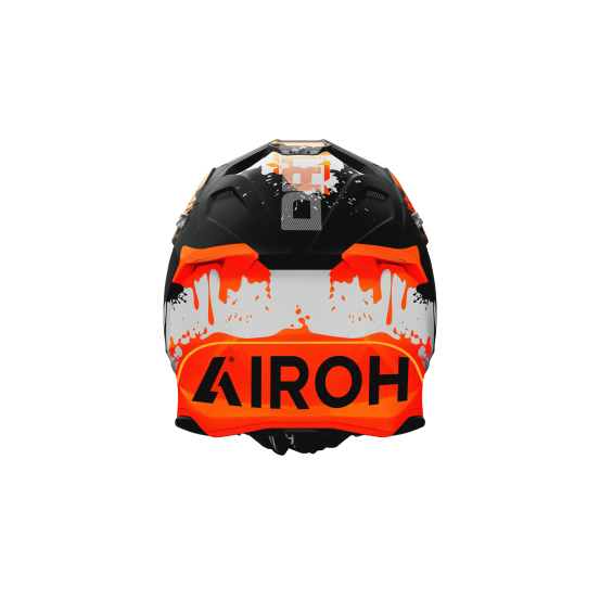 Casque moto cross Airoh 2026 Twist 3 Dirt - Noir Orange Blanc
