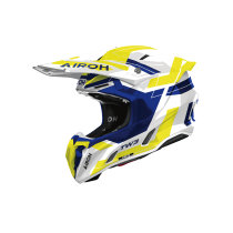 Casque moto cross Airoh 2026 Twist 3 Dynasty - Bleu Jaune