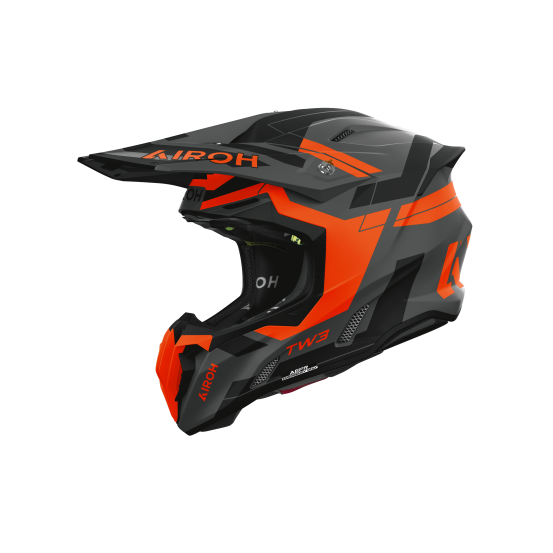 Casque moto cross Airoh 2026 Twist 3 Dynasty - Orange