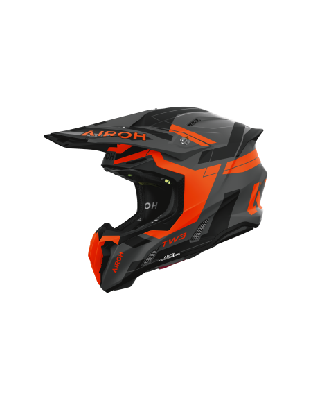 Casque moto cross Airoh 2026 Twist 3 Dynasty - Orange