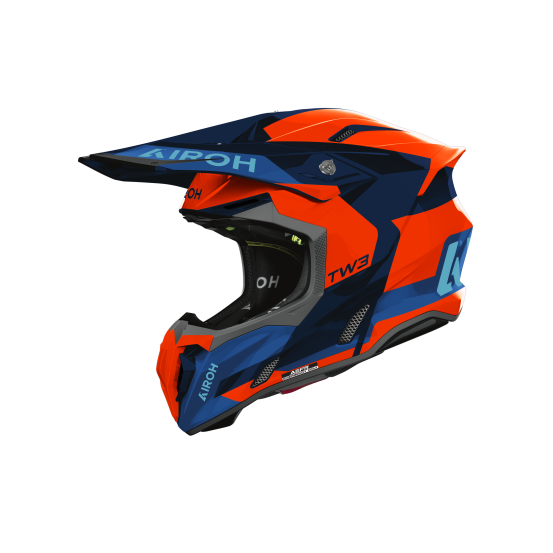 Casque moto cross Airoh 2026 Twist 3 Fancy - Orange