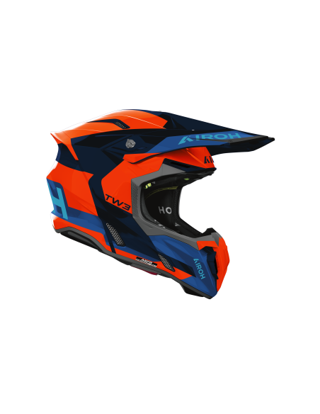 Casque moto cross Airoh 2026 Twist 3 Fancy - Orange