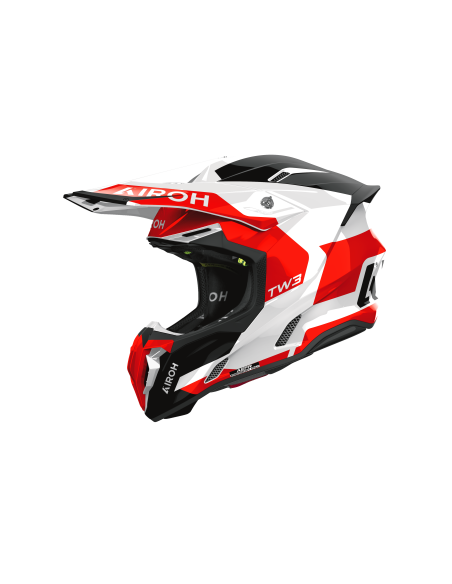 Casque moto cross Airoh 2026 Twist 3 Fancy - Rouge