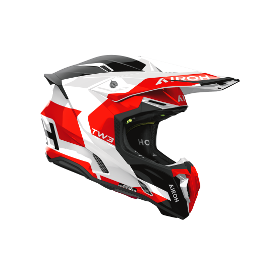 Casque moto cross Airoh 2026 Twist 3 Fancy - Rouge