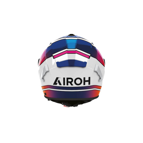 Casque moto Airoh 2026 Spark Lively - Blanc Violet Jaune