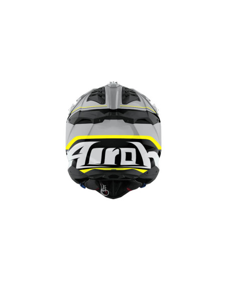 Casque moto cross Airoh 2026 Aviator 3 Leader - Jaune