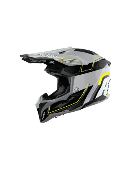 Casque moto cross Airoh 2026 Aviator 3 Leader - Jaune