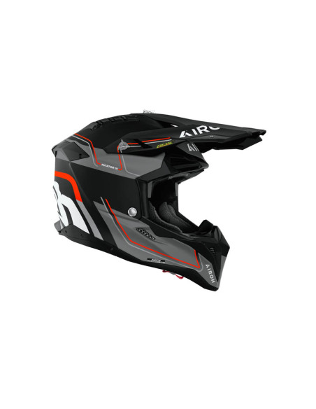 Casque moto cross Airoh 2026 Aviator 3 Leader - Orange