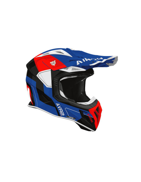 Casque moto cross Airoh 2026 Aviator Ace 2 Shield - Bleu