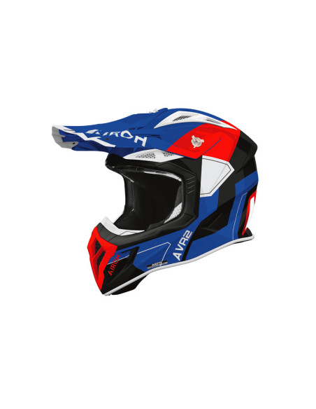 Casque moto cross Airoh 2026 Aviator Ace 2 Shield - Bleu
