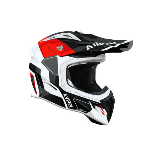 Casque moto cross Airoh 2026 Aviator Ace 2 Shield - Rouge