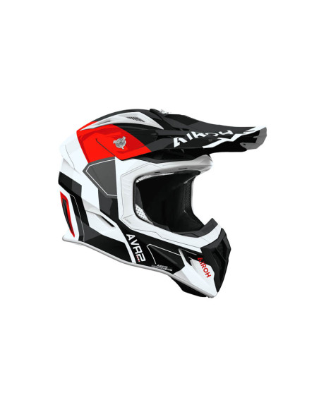 Casque moto cross Airoh 2026 Aviator Ace 2 Shield - Rouge