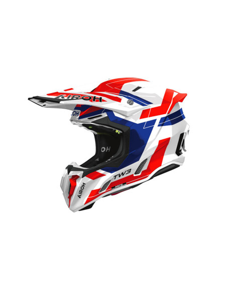Casque moto cross Airoh 2026 Twist 3 Dynasty - Rouge